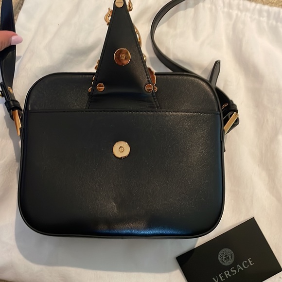 Versace Virtus Camera Bag black leather - Picture 7 of 7